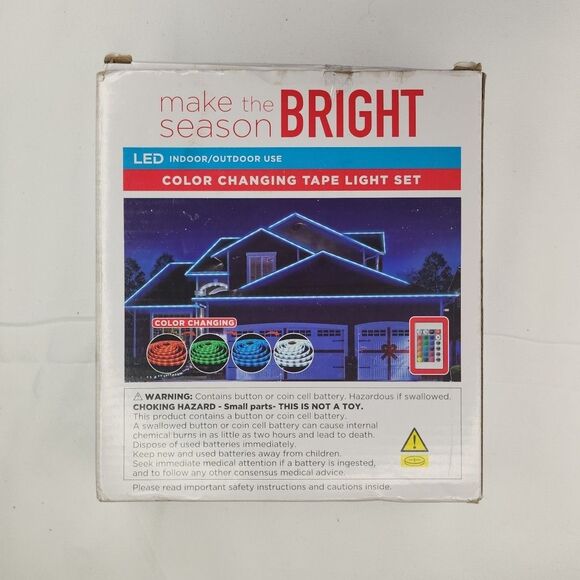 Tape Light Set Make The Season Bright LED Color Changing 16.4ft NIB - Picture 3 of 3